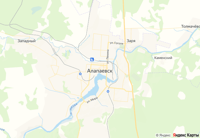 Карта: Алапаевск