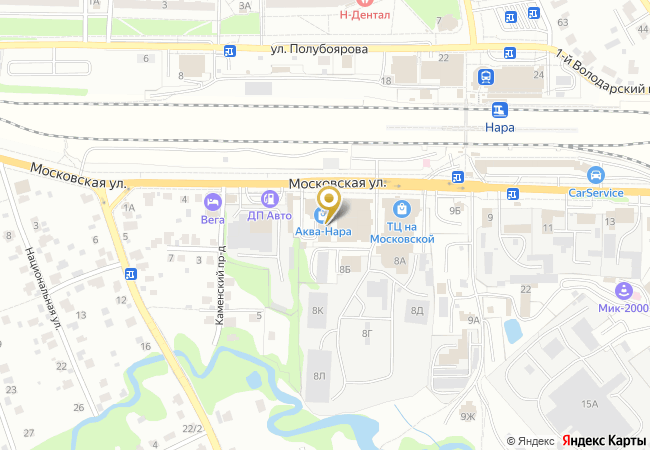 Офис выдачи заказов на карте: ул. Московская, 8