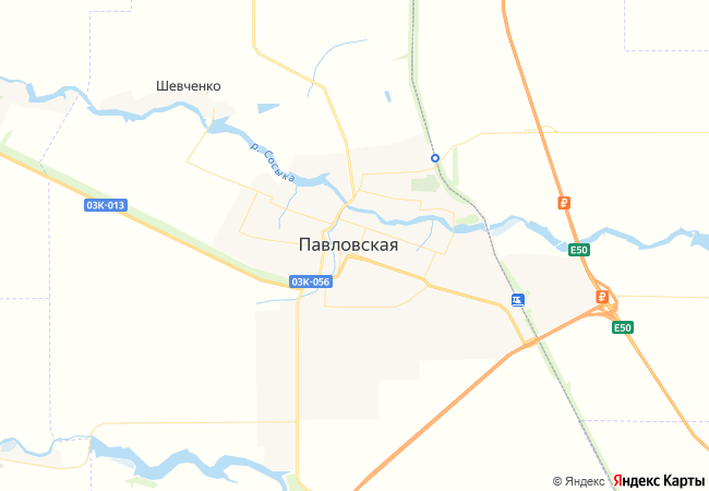 Карта: Павловская