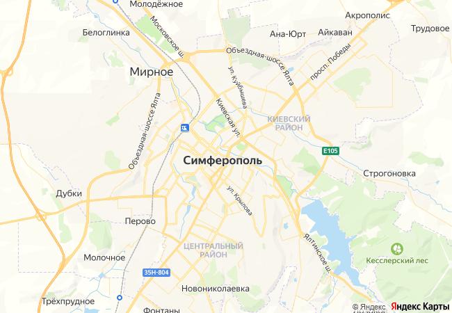 Карта: Симферополь