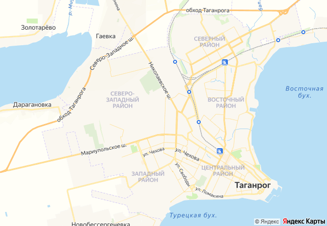 Карта: Таганрог