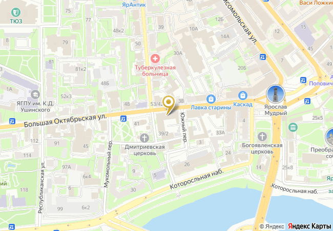 Офис выдачи заказов на карте: ул. Большая Октябрьская, 39