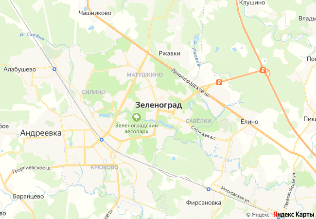 Карта: Зеленоград